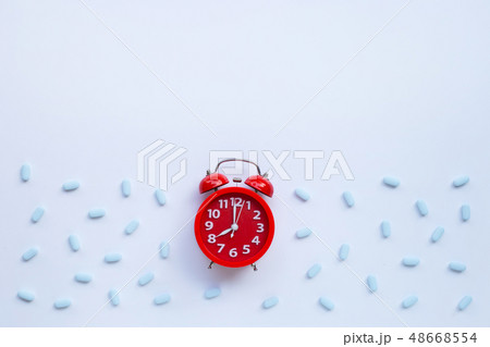 Red alarm clock ring with "PrEP" ( Pre-Exposure Red alarm clock ring with "PrEP" ( Pre-Exposure 48668554
