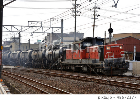 四日市を出発するDD511801セメント貨物列車 四日市を出発するDD511801セメント貨物列車 48672377