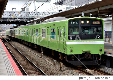 行き先表示放出行　201系おおさか東線6両 48672407