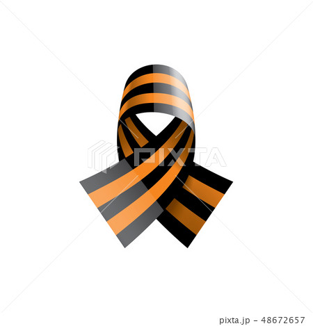 Vector Illustration Of Saint George Ribbon On のイラスト素材