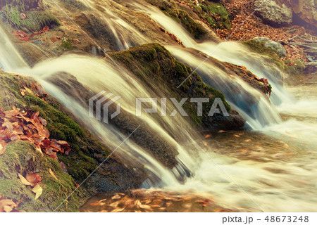 Autumn waterfall 48673248