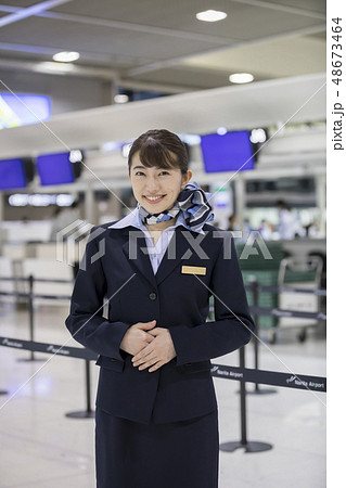 CA　キャビンアテンダント　空港スタッフ 48673464