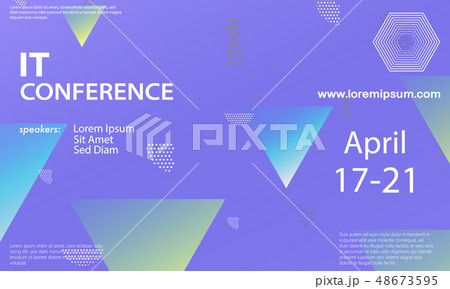 Conference announcement design template. Conference announcement design template. 48673595