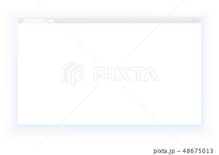 Simple style blank web browser window Simple style blank web browser window 48675013