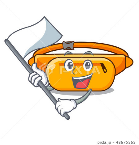 With flag waist bag isolated in the cartoon With flag waist bag isolated in the cartoon 48675565