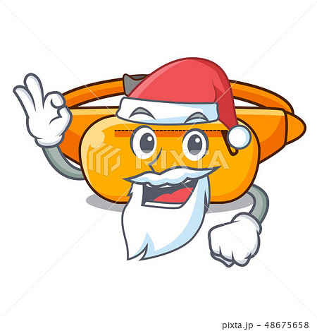 Santa waist bag isolated in the cartoon Santa waist bag isolated in the cartoon 48675658