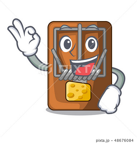 Okay mousetrap in the shape mascot wood 48676084