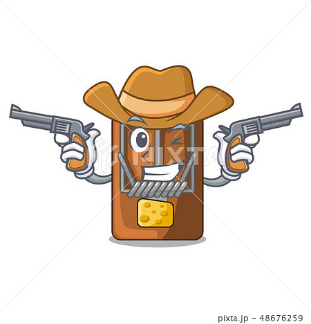 Cowboy mousetrap in the a character shape 48676259