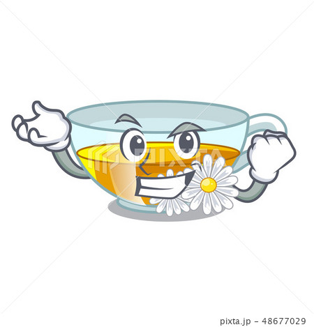 Successful chamomile tea in the character bottles Successful chamomile tea in the character bottles 48677029