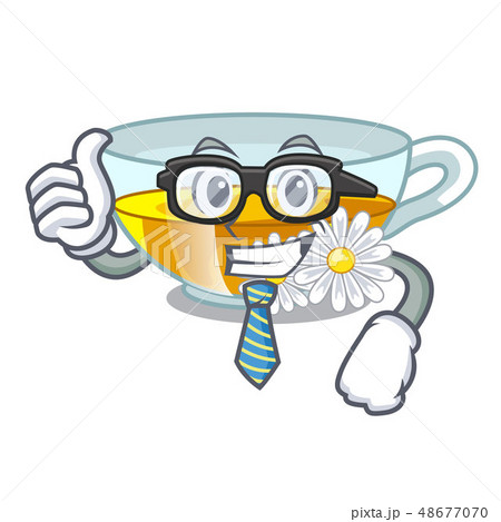 Businessman chamomile tea in the character bottles Businessman chamomile tea in the character bottles 48677070