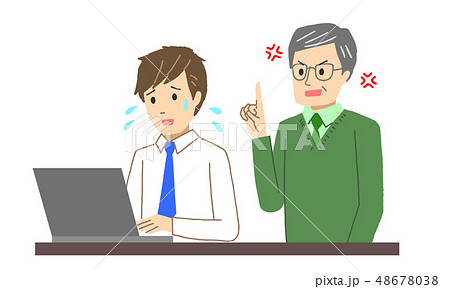 上司に怒られる部下 48678038
