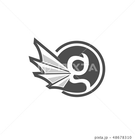 letter G circle with gargoyle wing style logo letter G circle with gargoyle wing style logo 48678310