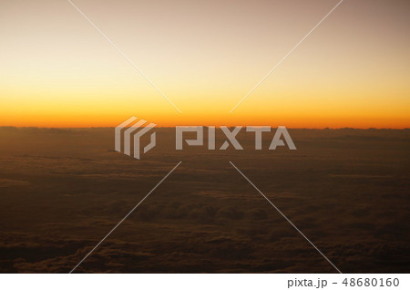 航空 航空写真 日没 48680160