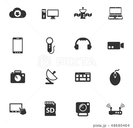 hi tech icon set 48680464