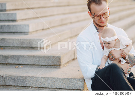 father with daughter 48680907