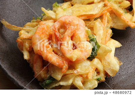 かき揚げ天ぷら かき揚げ天ぷら 48680972