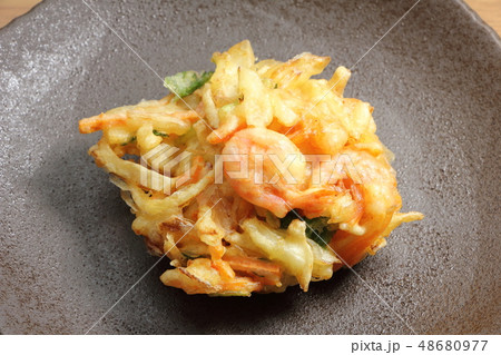 かき揚げ天ぷら かき揚げ天ぷら 48680977