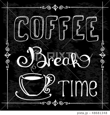 Coffee Break Time Vector Illustration のイラスト素材
