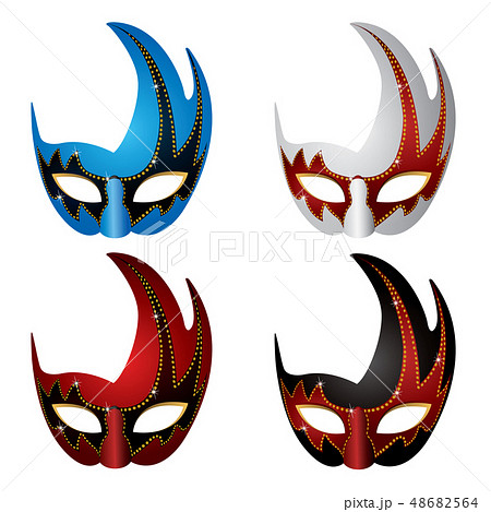マスク 仮面 祭りのイラスト素材