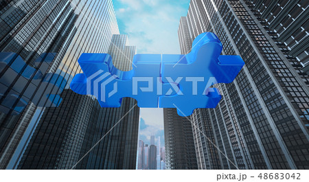 merger and acquisition business concept, join 48683042