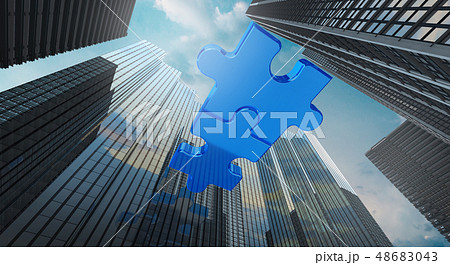 merger and acquisition business concept, join 48683043