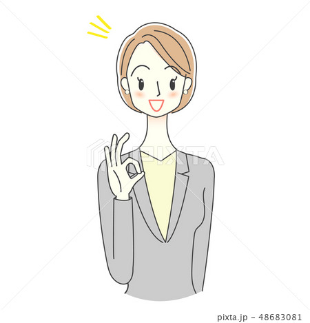 女性　スーツ　OK 48683081