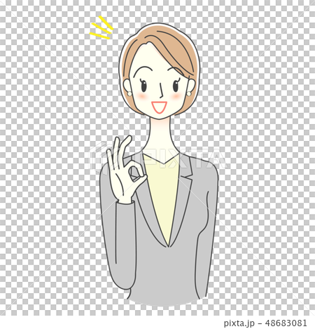 女性　スーツ　OK 48683081