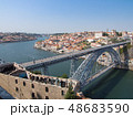 ポルトの街並みとドン・ルイス1世橋 48683590