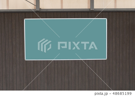 Large blank billboard on a street wall, banners Large blank billboard on a street wall, banners 48685199