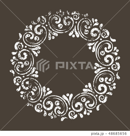 Elegant hand drawn retro floral frame Elegant hand drawn retro floral frame 48685656