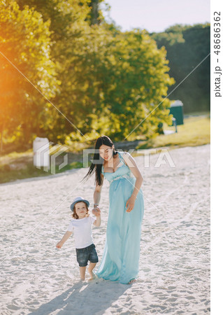 Mother with son Mother with son 48686362