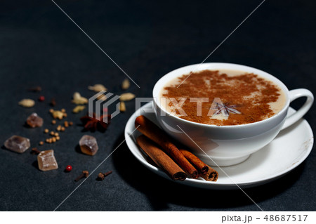 Indian tea Masala with spices 48687517