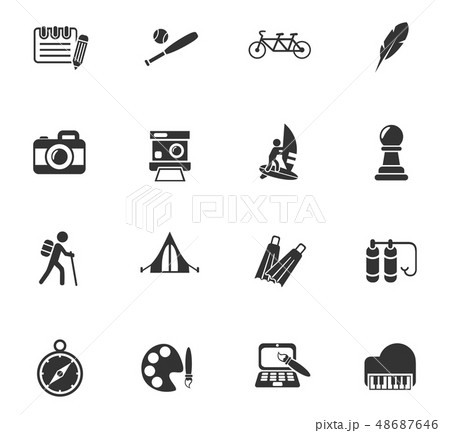 leisure icon set leisure icon set 48687646