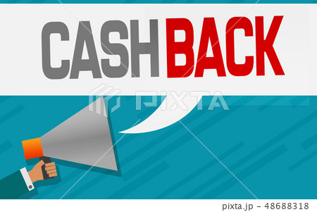 Megaphone with Cash Back speech bubble 48688318
