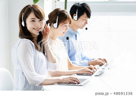 コールセンターイメージ コールセンターイメージ 48691336