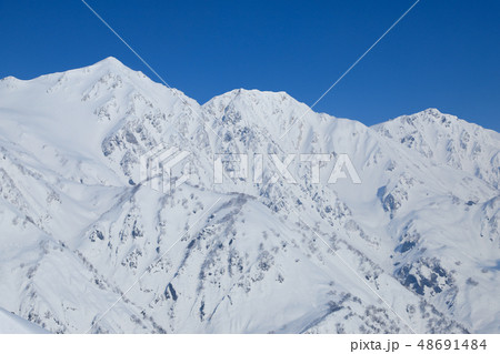 銀嶺の北アルプス 白馬三山 銀嶺の北アルプス 白馬三山 48691484