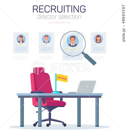 Recruiting Director Selection Infographic Vacant. Recruiting Director Selection Infographic Vacant. 48693597
