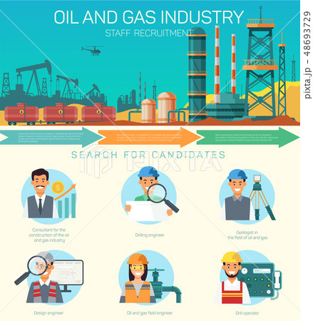 Vector Oil and Gas Industry Staff Recruitment Vector Oil and Gas Industry Staff Recruitment 48693729