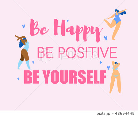 Body Positive Girl Power Concept. Active Lifestyle Body Positive Girl Power Concept. Active Lifestyle 48694449