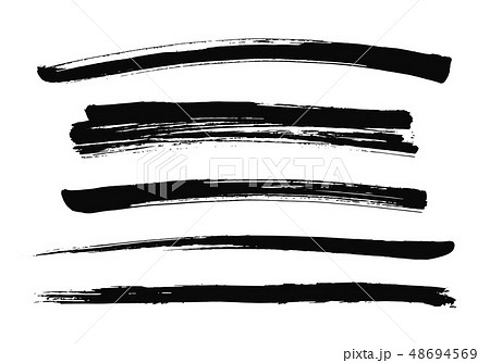Hand drawn ink vector strokes. 48694569
