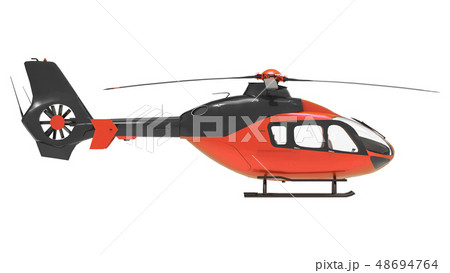 Blue helicopter isolated on the white background. Blue helicopter isolated on the white background. 48694764
