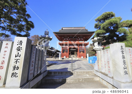 板橋不動尊　楼門（仁王門　山門）　茨城県つくばみらい市 48696041