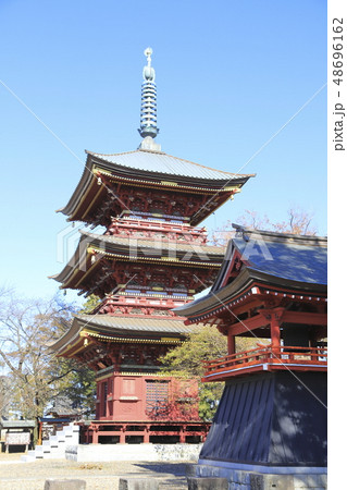 板橋不動尊 三重塔 茨城県つくばみらい市 板橋不動尊 三重塔 茨城県つくばみらい市 48696162