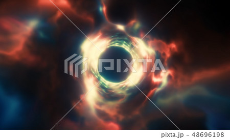 3d rendering of an abstract energy tunnel in space 48696198