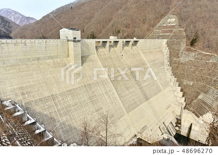 日光市湯西川の湯西川ダム 日光市湯西川の湯西川ダム 48696270