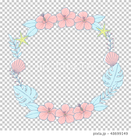 Hibiscus frame Hibiscus frame 48699149