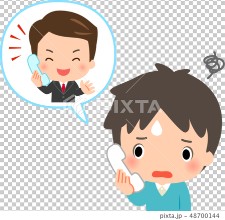 一個需要銷售電話的年輕人 一個需要銷售電話的年輕人 48700144