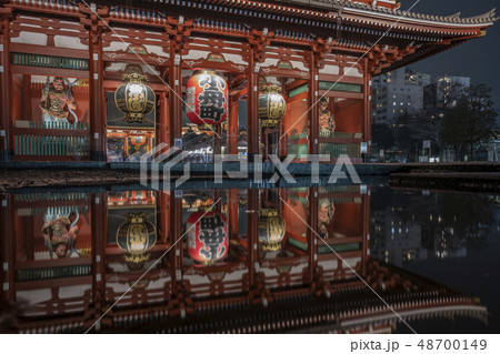 浅草 浅草寺 夜景 浅草 浅草寺 夜景 48700149