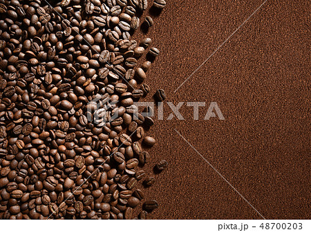 コーヒー豆と粉 48700203