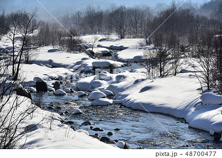 白馬村 松川 冬 48700477